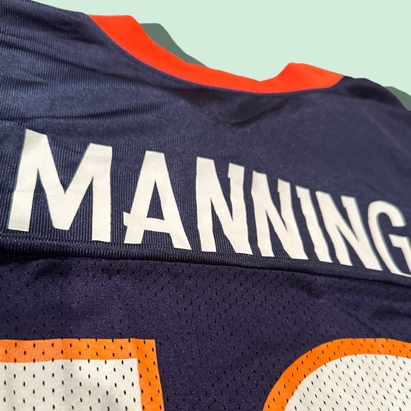 Vintage Men’s NFL Team Apparel Reebok Denver Bronchos Peyton Manning Jersey Sz L - Picture 9 of 11